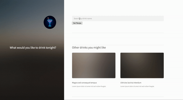 Drink finder with API integration