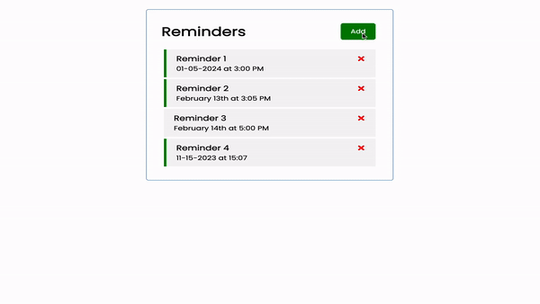 Reminder application