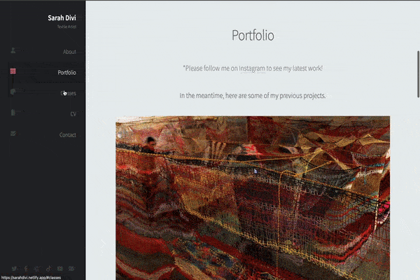 Client portfolio site